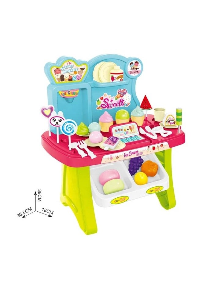 Generic - Little Ice Cream Maker! Charming Pink Candy Shop - Image 1