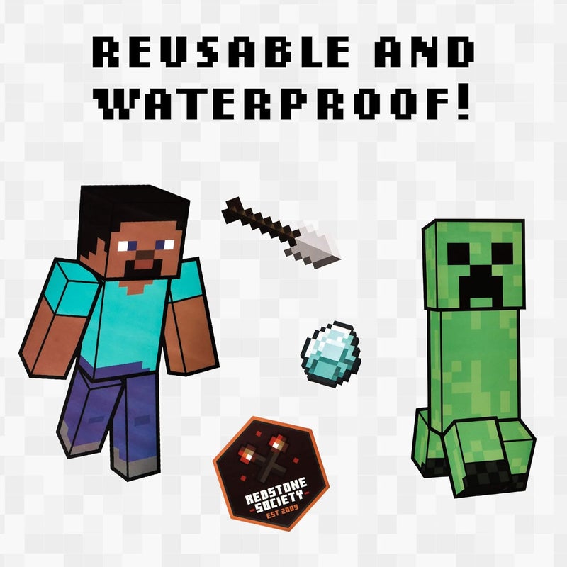 BPA® Minecraft Wall Decals - Reusable Vinyl Sticker Clings - Image 3