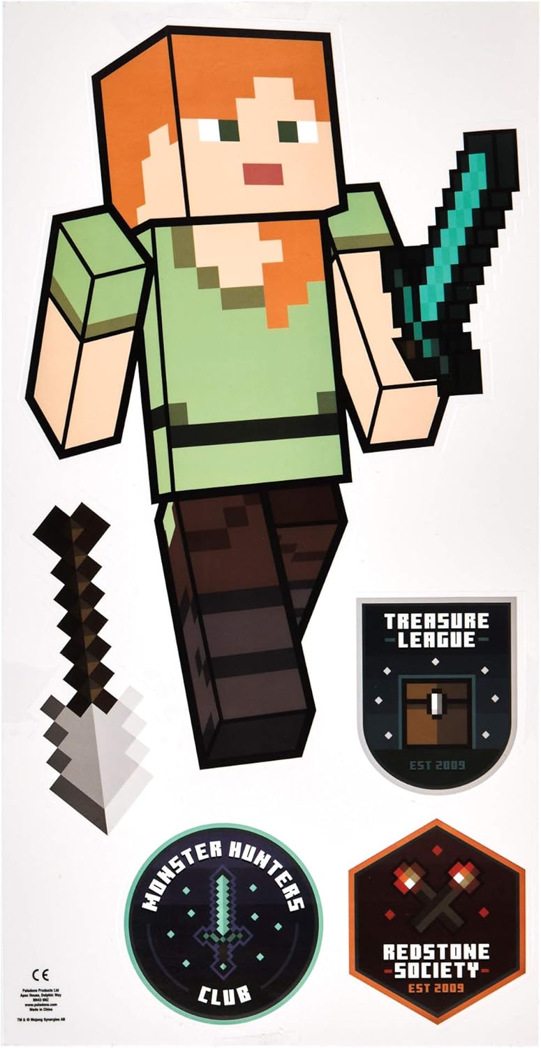 BPA® Minecraft Wall Decals - Reusable Vinyl Sticker Clings - Image 5