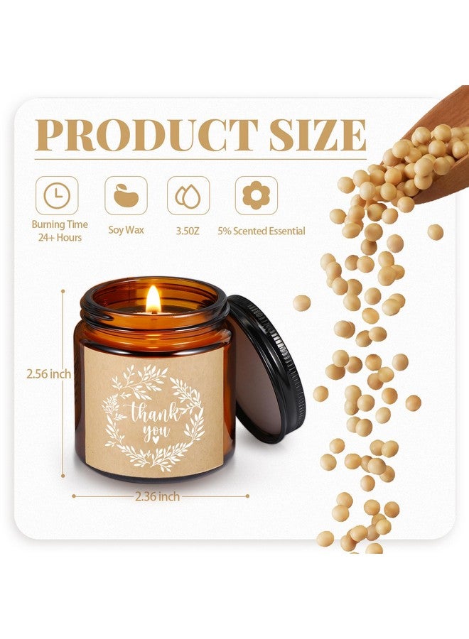 كوم شموع شكر من كومي، 10 قطع، شموع معطرة بشمع الصويا، 3.5 أونصة، هدايا استحمام للأطفال، هدايا شكر للنساء، حفلات الزفاف، 10 روائح (رائحة عيد الميلاد الشتوية) - Image 3