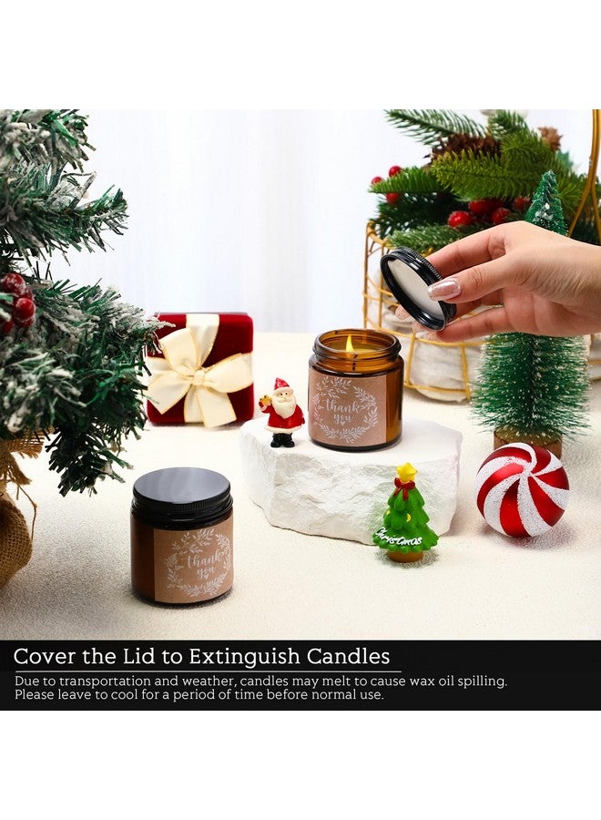 كوم شموع شكر من كومي، 10 قطع، شموع معطرة بشمع الصويا، 3.5 أونصة، هدايا استحمام للأطفال، هدايا شكر للنساء، حفلات الزفاف، 10 روائح (رائحة عيد الميلاد الشتوية) - Image 5