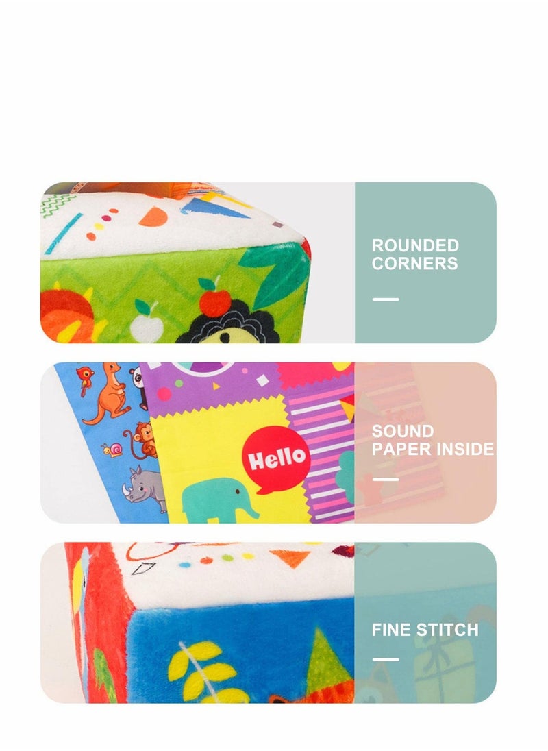 PYEBE Baby Tissue Box Toy Soft Stuffed Baby Sensory Montessori Toy Newborn Toy Baby Gifts for Toddler Infants Newborns and Kids  - Image 2