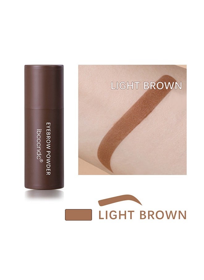 ibcccndc Eyebrow Powder，Eyebrow Stamp Stencil Kit Long Lasting & Waterproof ​Eyebrow Stamp and Shaping Kit for Perfect Brow with 10 Reusable Eyebrow Stencil and 2 Spiral Eyebrow Brushes - Light Brown  - Image 2