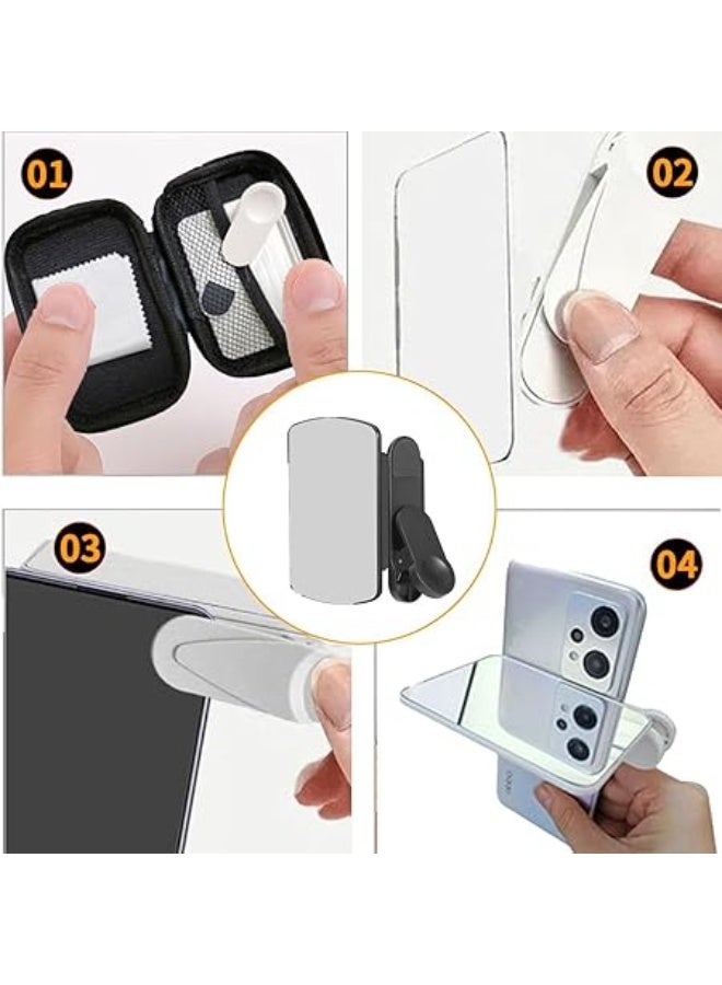 Smartphone Camera Mirror Reflection Clip Kit, Adjustable Mirror Reflection Clip for Phone Camera, Handheld Phone Mirror Reflector Selfie Stick Travel Gadget,Photography Accessories for Phone Camera - Image 4