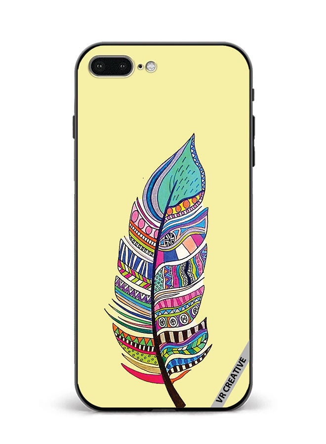 VR CREATIVE Protective Case Cover For Apple iPhone 7 Plus/8 Plus Feather Design Multicolour - Image 1