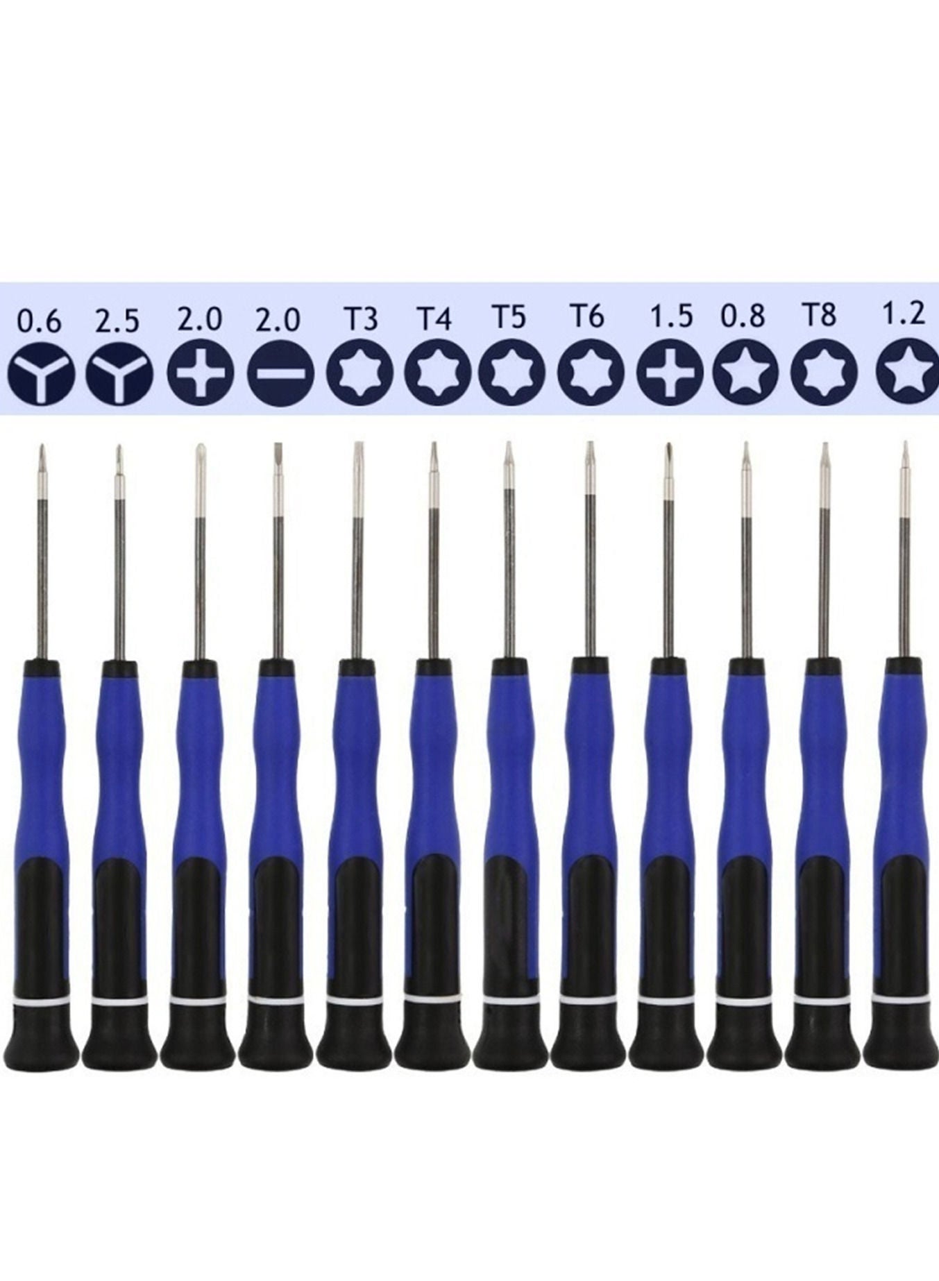 18 Stück Torx Schraubendreher, Mini Magnet Torx Flachkopf Phillips Kleine Pinzetten Schraubendreher Mit T2 T3 T4 T5 T6 T7 T8 T9 T10 Fur Xbox Computer Telefon Uhr Juweliere 82328144