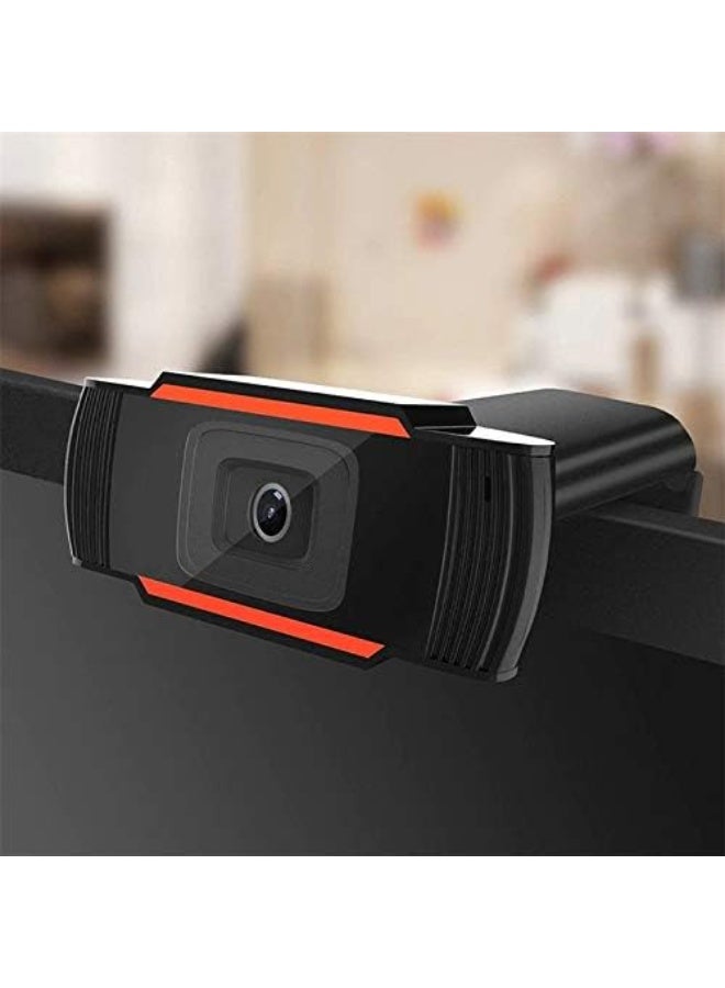 كاميرا ويب HD بدقة 720P بمنفذ USB، قابلة للدوران مع تركيز تلقائي، ميكروفون مدمج لمكالمات الفيديو والاجتماعات والبث المباشر والتسجيل - Image 3