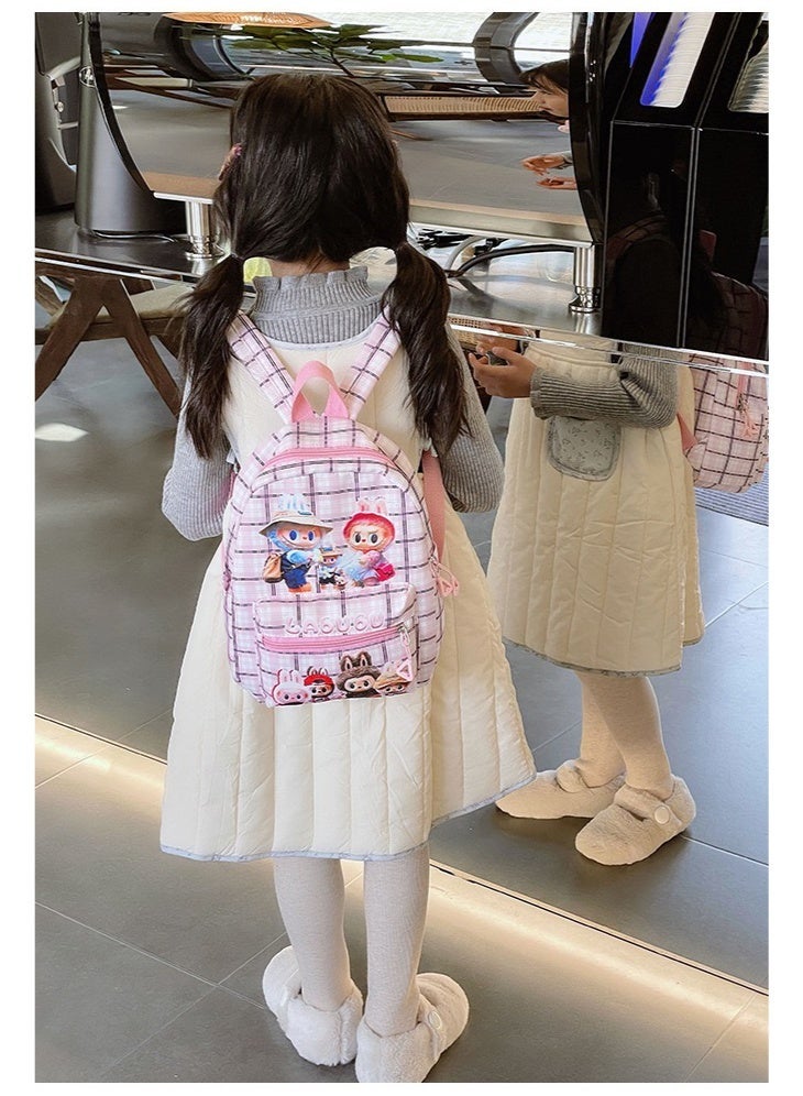 LABUBU Kids bag Toddler Backpack Kids Kids School Backpack Lightweight Bookbags for Girls 2 age+ Pink - Image 1