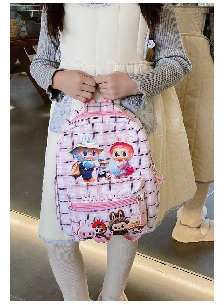 LABUBU Kids bag Toddler Backpack Kids Kids School Backpack Lightweight Bookbags for Girls 2 age+ Pink - Image 2
