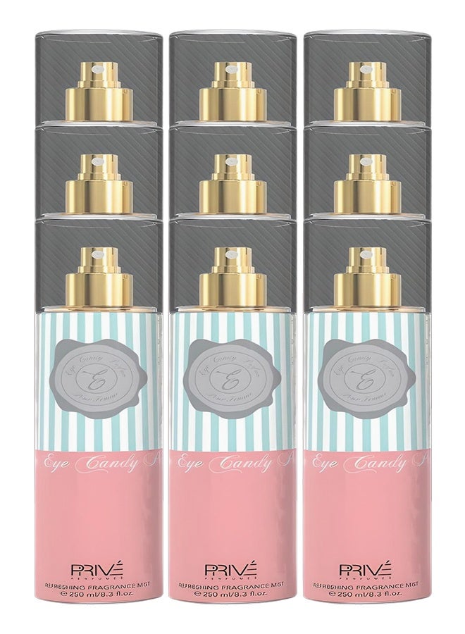 برايف 9 قطع معطر جسم اي كاندي للنساء 250 مل - Image 1