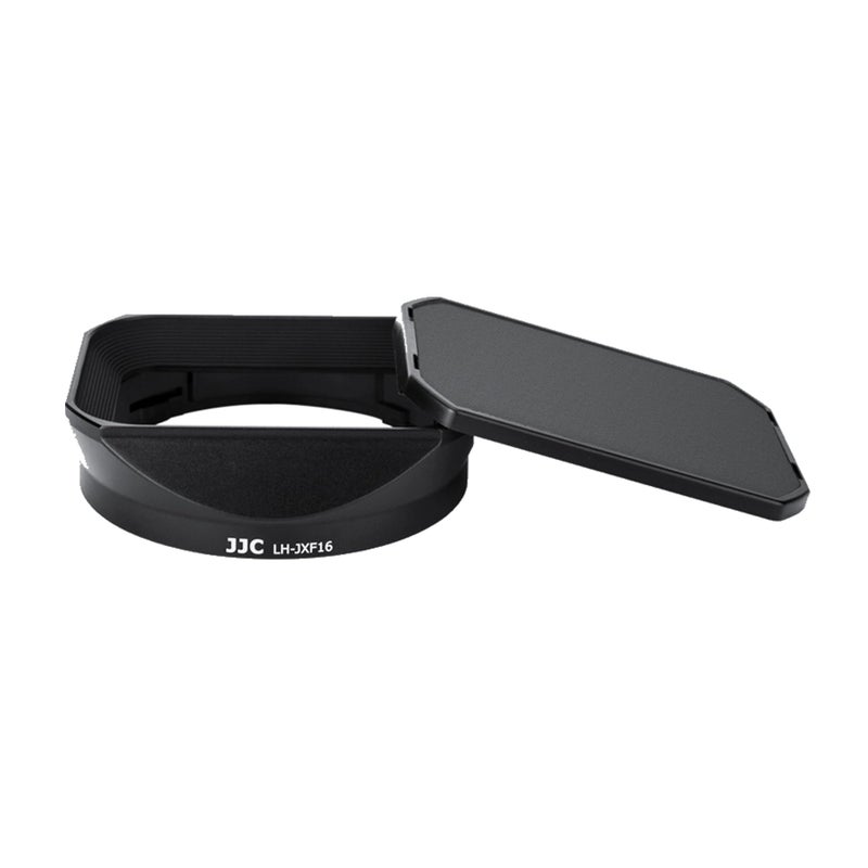 JJC Bayonet Dedicated Metal Lens Hood for Fuji Fujifilm Fujinon Lens XF 16mm F1.4 R WR, Replaces Fuji LH-XF16 Lens Hood (Standard Version with a Hood Cap) - Image 1