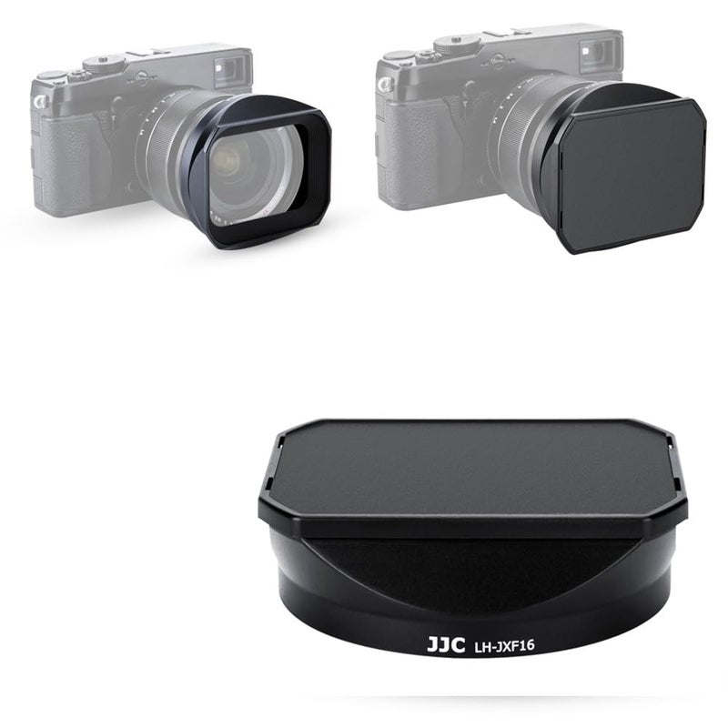 JJC Bayonet Dedicated Metal Lens Hood for Fuji Fujifilm Fujinon Lens XF 16mm F1.4 R WR, Replaces Fuji LH-XF16 Lens Hood (Standard Version with a Hood Cap) - Image 2