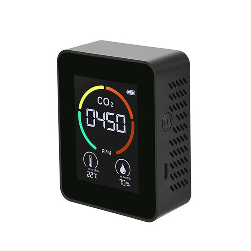 Portable Intelligent Air Quality Detector Home/Office/School Use Multi-Functional Digital Display CO2/Temperature/Humidity Monitor Gases Analyzer - Image 1