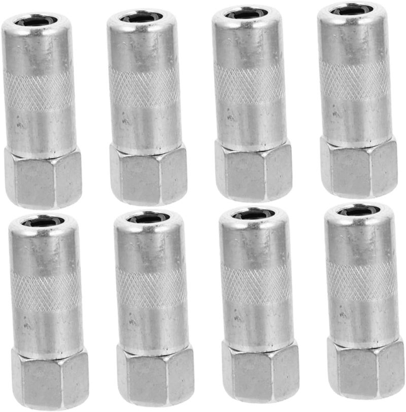 Ciieeo 8pcs Metal Grease Nozzle Leak Grease Coupler for Precision Spraying and Easy Maintenance Compatible Various Lubricant Tools for Mechanical Component Lubrication - Image 1