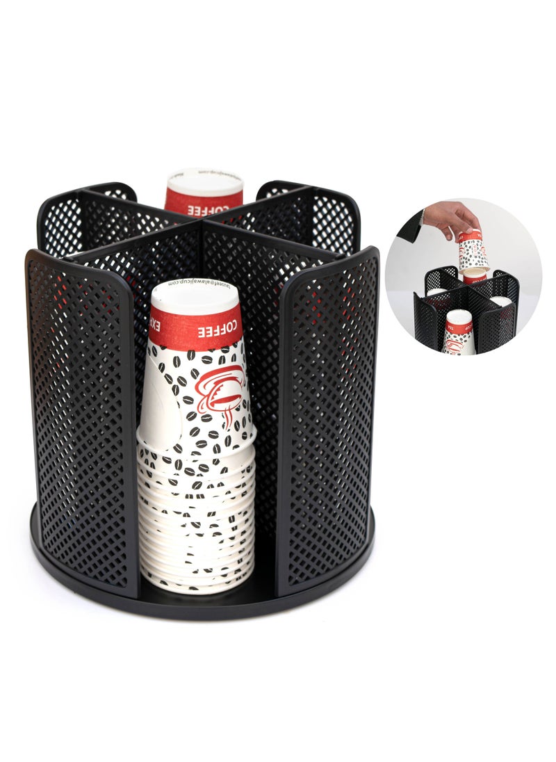 MIBRU Coffee Cups Base Holder Black Plastic holder Tables Corner Coffee Machine  - Image 1