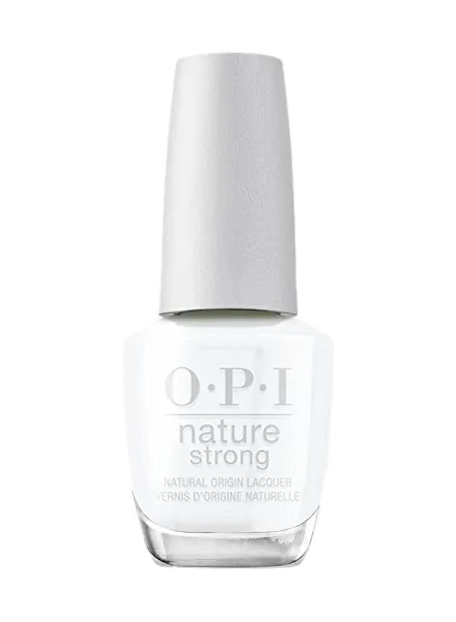 OPI Nature Strong Nail Lacquer - Strong As Shell, White, 15Ml