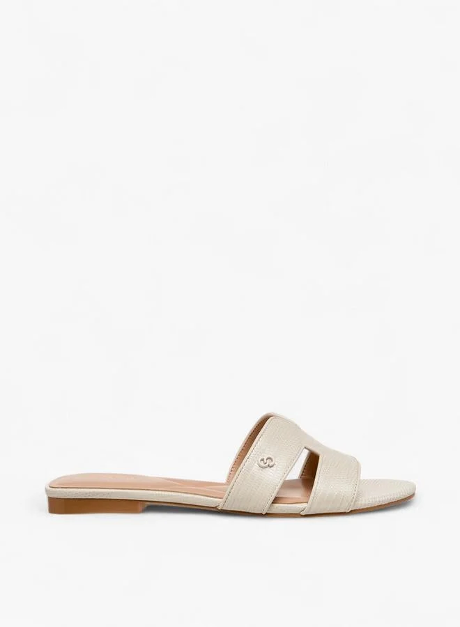 Celeste Women Animal Textured Slide Sandals