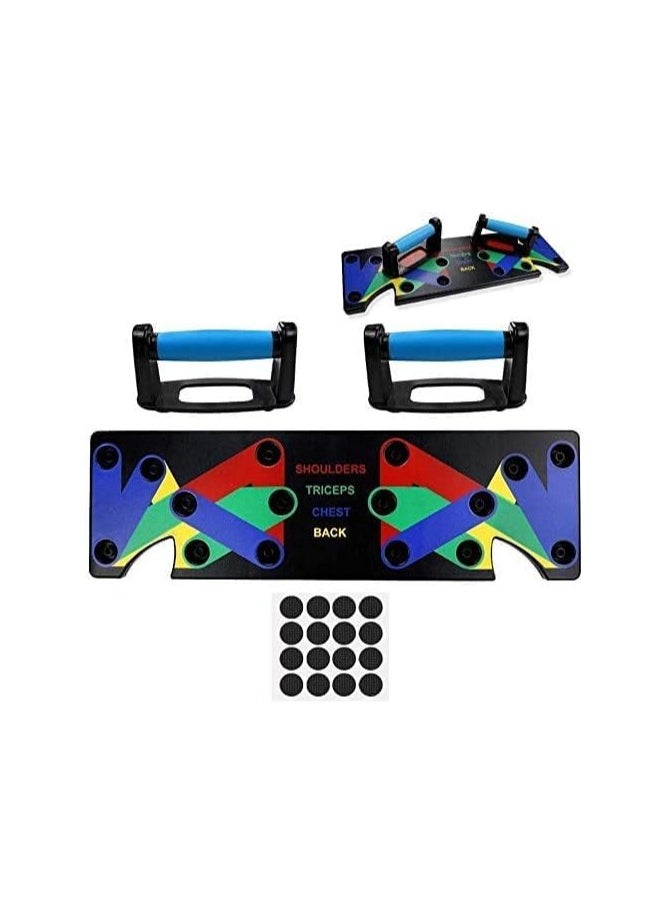 BLOOMING TIME Fitness Push Up Board 9 in 1 Multifunction Muscleboard - Colour Coded Push-up Rack for Home Workouts  - Image 4