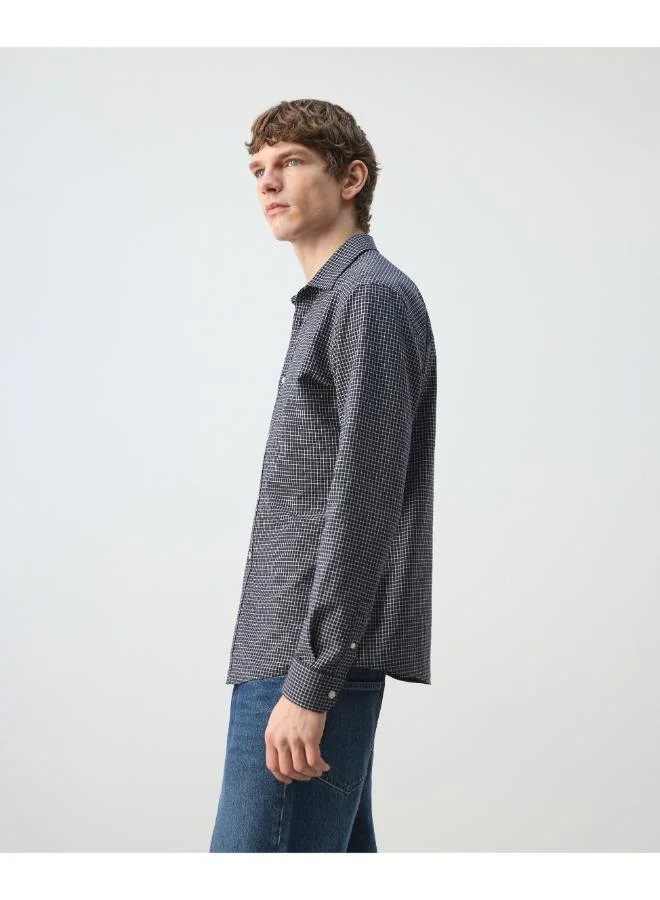 Mango Man  Regular fit check cotton shirt for Men | Best Price UAE