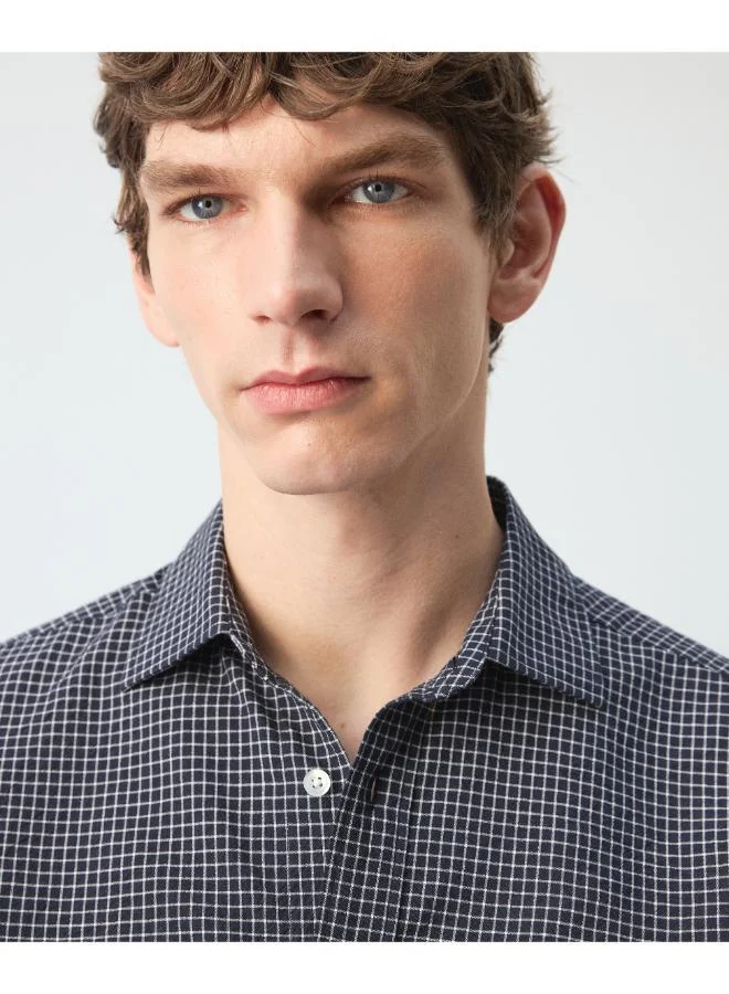 Mango Man  Regular fit check cotton shirt for Men | Best Price UAE