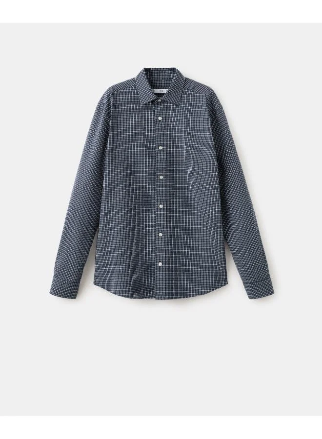 Mango Man  Regular fit check cotton shirt for Men | Best Price UAE
