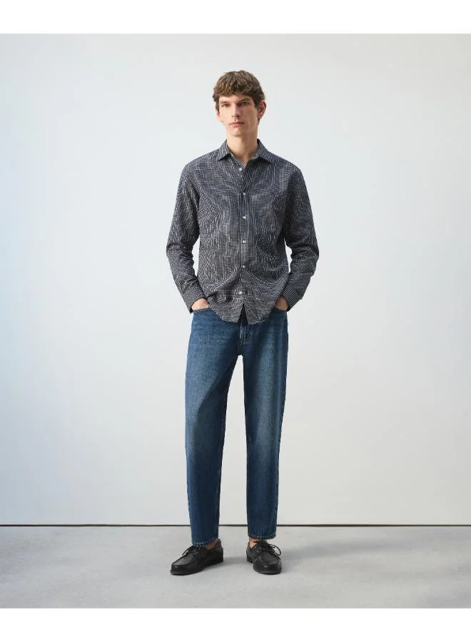 Mango Man  Regular fit check cotton shirt for Men | Best Price UAE