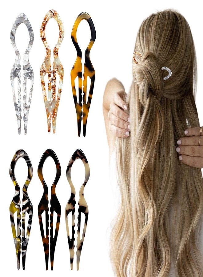 RainFlowwer French Prestige Hair Pin for Women,Large U Shape Hair Pins,11.5x3cm,for Casual,Wedding,Parties (A) - Image 1