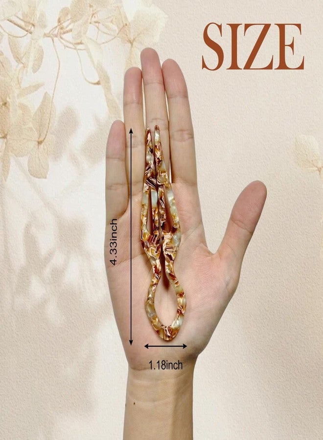 RainFlowwer French Prestige Hair Pin for Women,Large U Shape Hair Pins,11.5x3cm,for Casual,Wedding,Parties (A) - Image 2