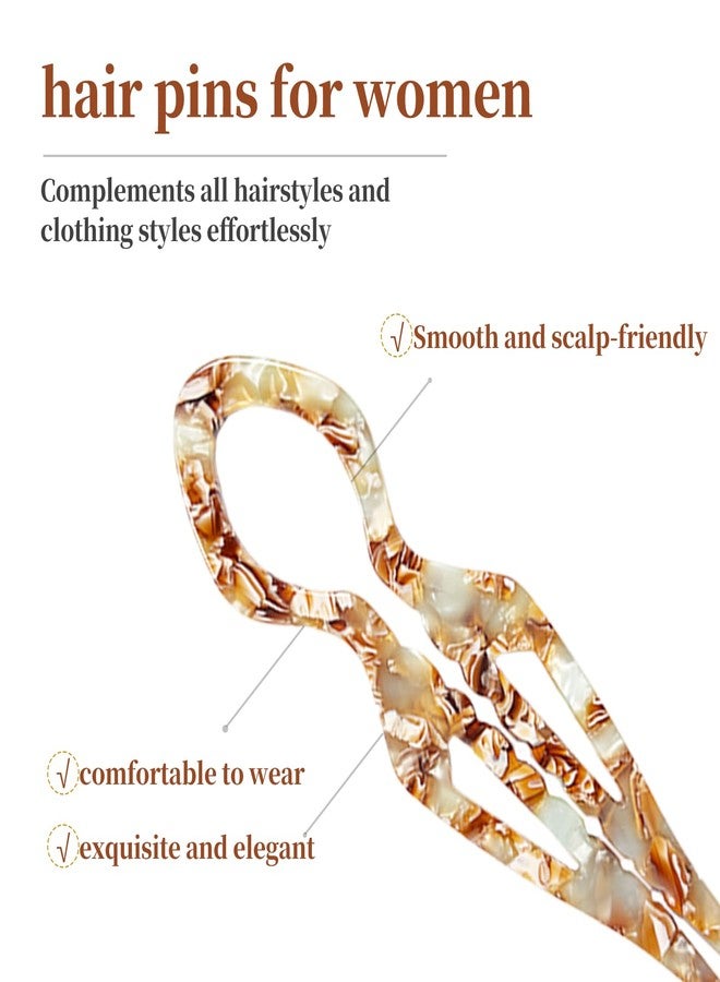 RainFlowwer French Prestige Hair Pin for Women,Large U Shape Hair Pins,11.5x3cm,for Casual,Wedding,Parties (A) - Image 3