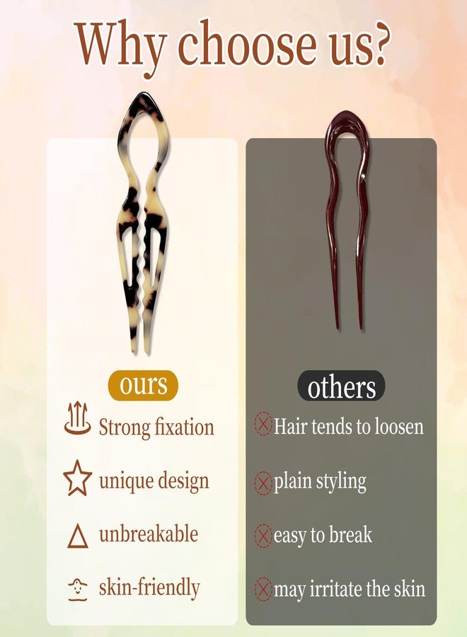 RainFlowwer French Prestige Hair Pin for Women,Large U Shape Hair Pins,11.5x3cm,for Casual,Wedding,Parties (A) - Image 4