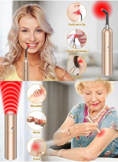 Ru syanl Red Light Therapy Device Healing Cold Sore Canker Sore Treatment for Lips Infrared Light Therapy for Fever Blister Pain Relief for Mouth Nose Ear Knee Ankle Muscle  - Image 2