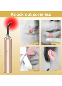 Ru syanl Red Light Therapy Device Healing Cold Sore Canker Sore Treatment for Lips Infrared Light Therapy for Fever Blister Pain Relief for Mouth Nose Ear Knee Ankle Muscle  - Image 5