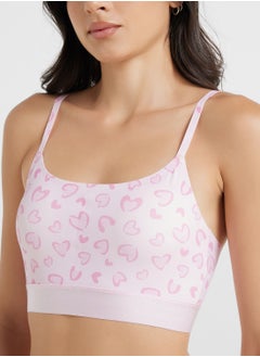 Ginger Heart Print Bralette & Brief Set  - Image 2