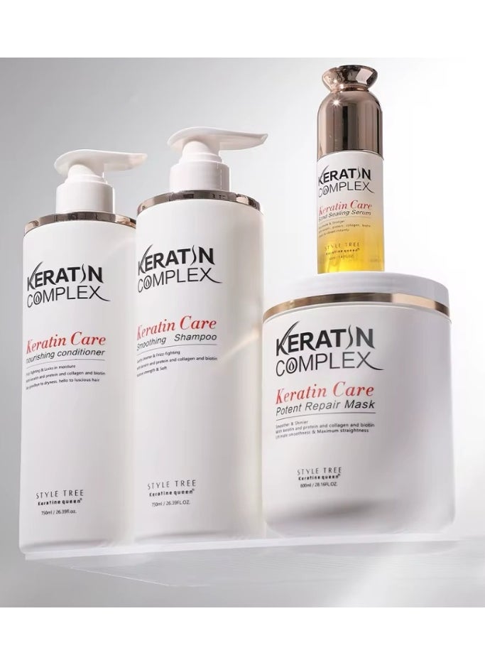 KERATIN COMPLEX Shampoo conditioner serum mask Complex Keratin Hair Care Set Damaged Hair Repair Keratin Moisturizing Hair Shampoo and Conditioner Set  - Image 4