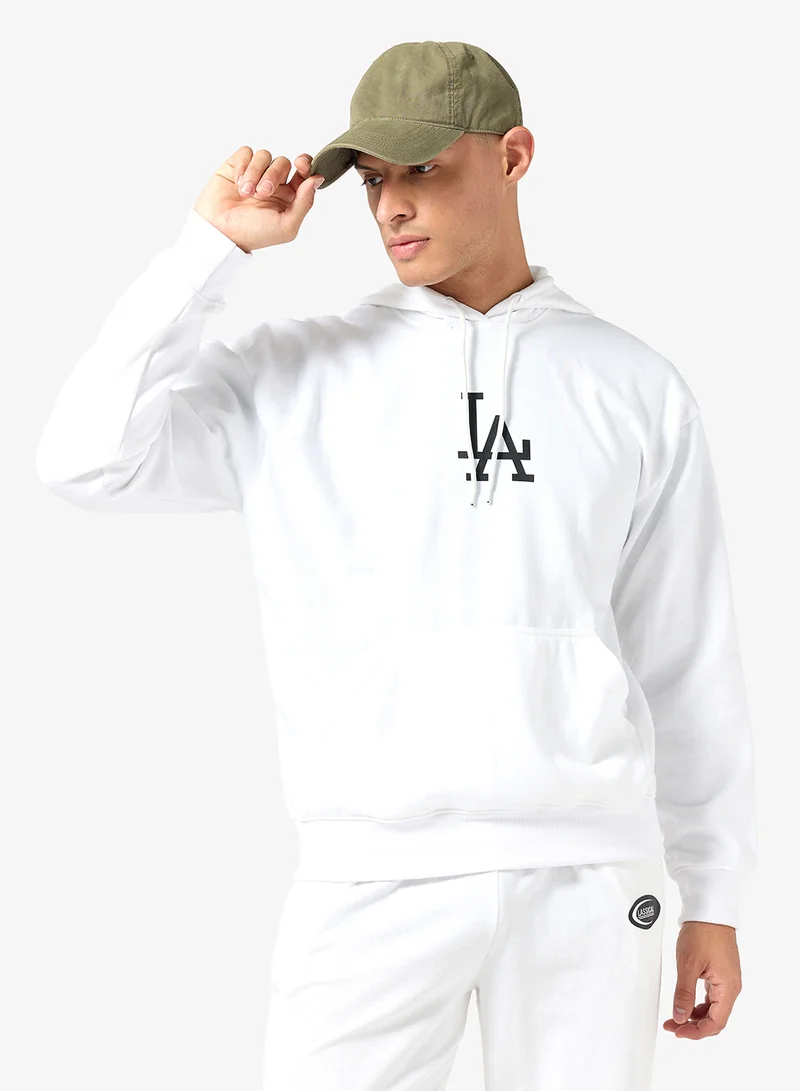 Seventy Five Basics Graphic Print Hoodie