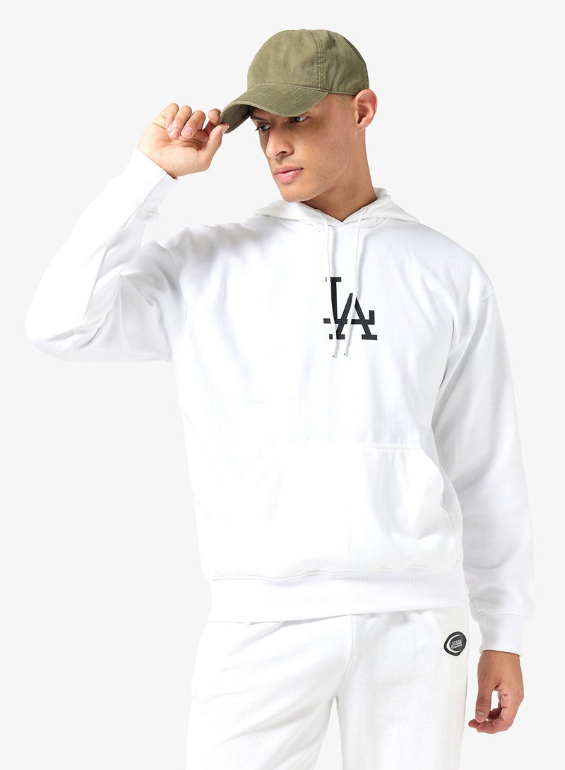 Seventy Five Basics Graphic Print Hoodie - Image 1