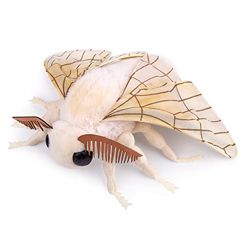 ZHONGXIN MADE Giant Silk Moth Plush Lifelike 26 Silk Moth Stuffed Animal Realistic Soft Big Wings Moth Weigted Toys Simulation Butterfly Plushie Model Toy Unique Plush Collection for Kids - Image 1