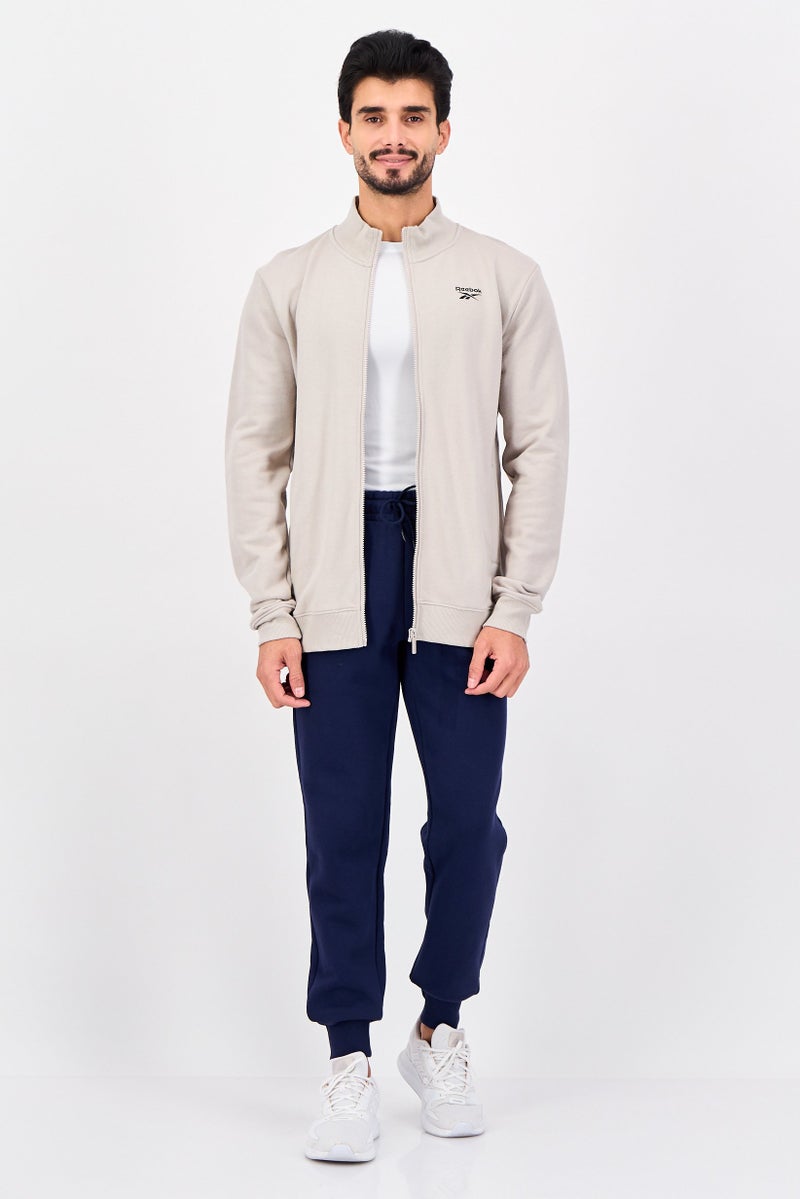 Reebok Men Sportswear Fit Long Sleeve Outdoor Track Jacket, Grey - Image 2