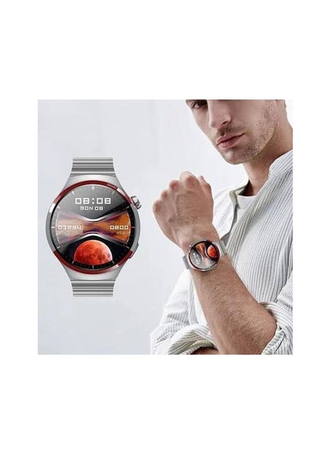 Haino Teko Space Elegant design that combines luxury and advanced technology. Enjoy smart features like fitness tracking, heart rate monitoring, and receiving notifications with ease. Waterproof and long-lasting battery to accompany you on all your adventures. It's more than just a watch, it's your perfect companion for every day
