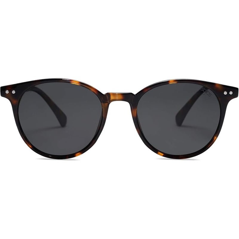 Sojos Small Round Classic Polarized Sunglasses for Women Men Vintage Style UV400 Lens MAY SJ2113 - Image 2