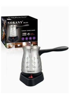 sokany Stainless Steel Electric Turkish Coffee Maker 0.5 L SK-213 Silver  - Image 2
