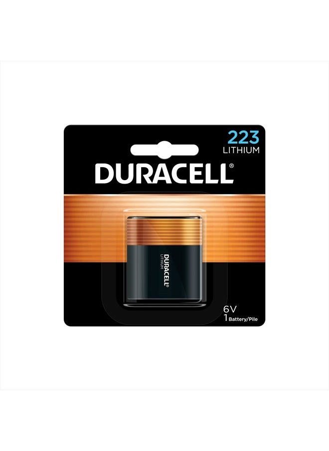 Duracell - Duracell 223-6V Lithium-Battery, 1 Count Pack, 223 6 Volt High Power Ultra Lithium-Battery, Long-Lasting for Video and Photo-Cameras, Lighting Equipment, and More - Image 1