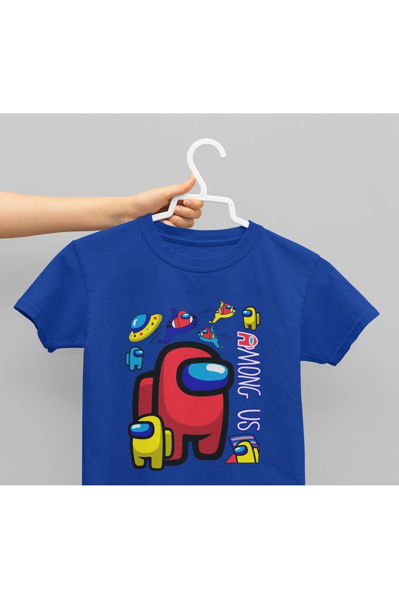 ZOOM Colorful Among Us Kids T-Shirt with Space Theme Design