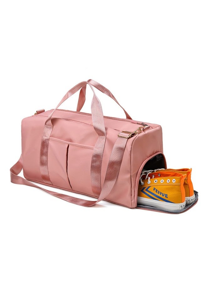 WAOKN Unisex Wet and Dry Separation Gym Bag, Men's and Women's High-capacity Bag Organizer Yoga Training Crossbody Bag Sports Bag Trolley Bag , Travel Bag with Separate Shoe Compartment  - Image 4