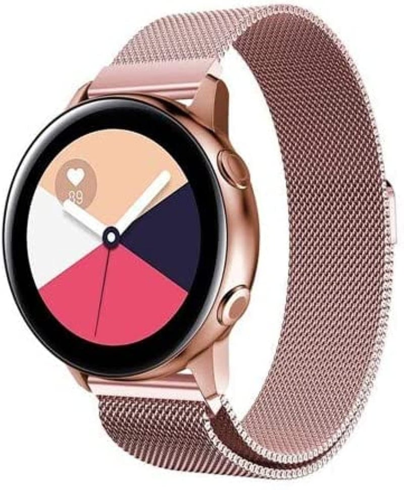 Samsung Galaxy Watch 5 Band / Watch 5 Pro / Watch 4 / 4 Classic / 3, 20mm Stainless Steel Milanese Metal Strap - Image 2