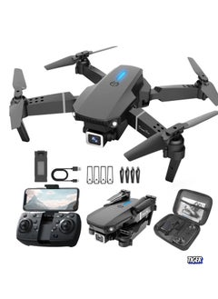 TIGER E88 4K HD Drone with Single Camera – Foldable Aerial Aircraft for Beginners, 2.4GHz Real-Time Transmission, 360° Roll, Long Battery Life, Headless Mode, Trajectory Flight & One-Key Return  - Image 4