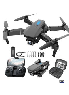 TIGER E88 4K HD Drone with Single Camera – Foldable Aerial Aircraft for Beginners, 2.4GHz Real-Time Transmission, 360° Roll, Long Battery Life, Headless Mode, Trajectory Flight & One-Key Return  - Image 5