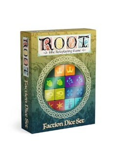 Magpie Games Dice Set For Root: The Roleplaying Game, 14 Six-Sided Dice Engraved With 7 Woodland Factions, Tabletop Fantasy Adventure  - Image 1