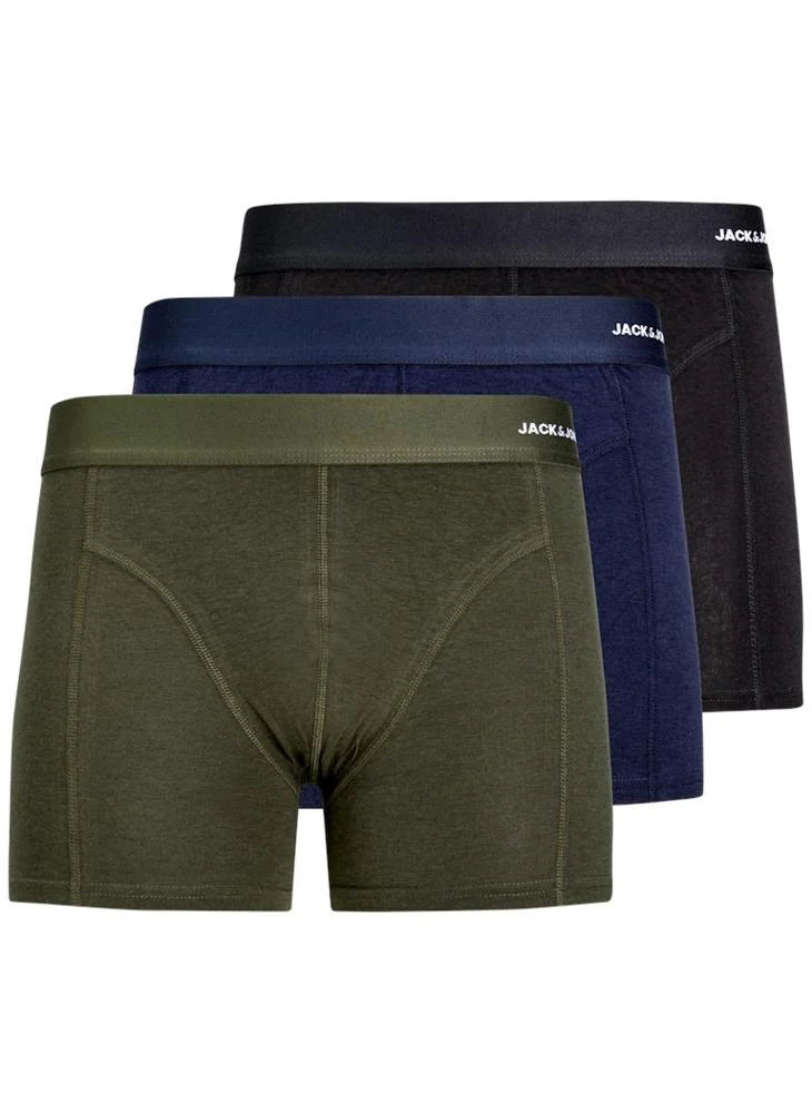 جاك اند جونز Jacbasic Bamboo 3 Pack Boxers