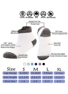 Umiwin 6 Pairs Of Cotton Non-Slip Striped Socks Multicolor  - Image 4